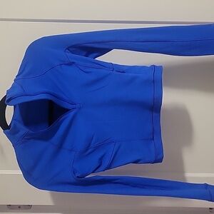 Lululemon It's Rulu Run 1/2 Zip Size 2 Blazer Blue Tone